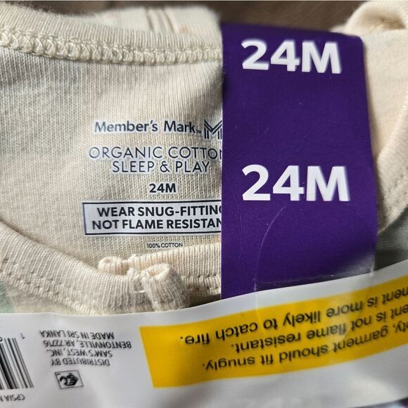 Members mark organic cotton sleepers - Picture 2 of 4